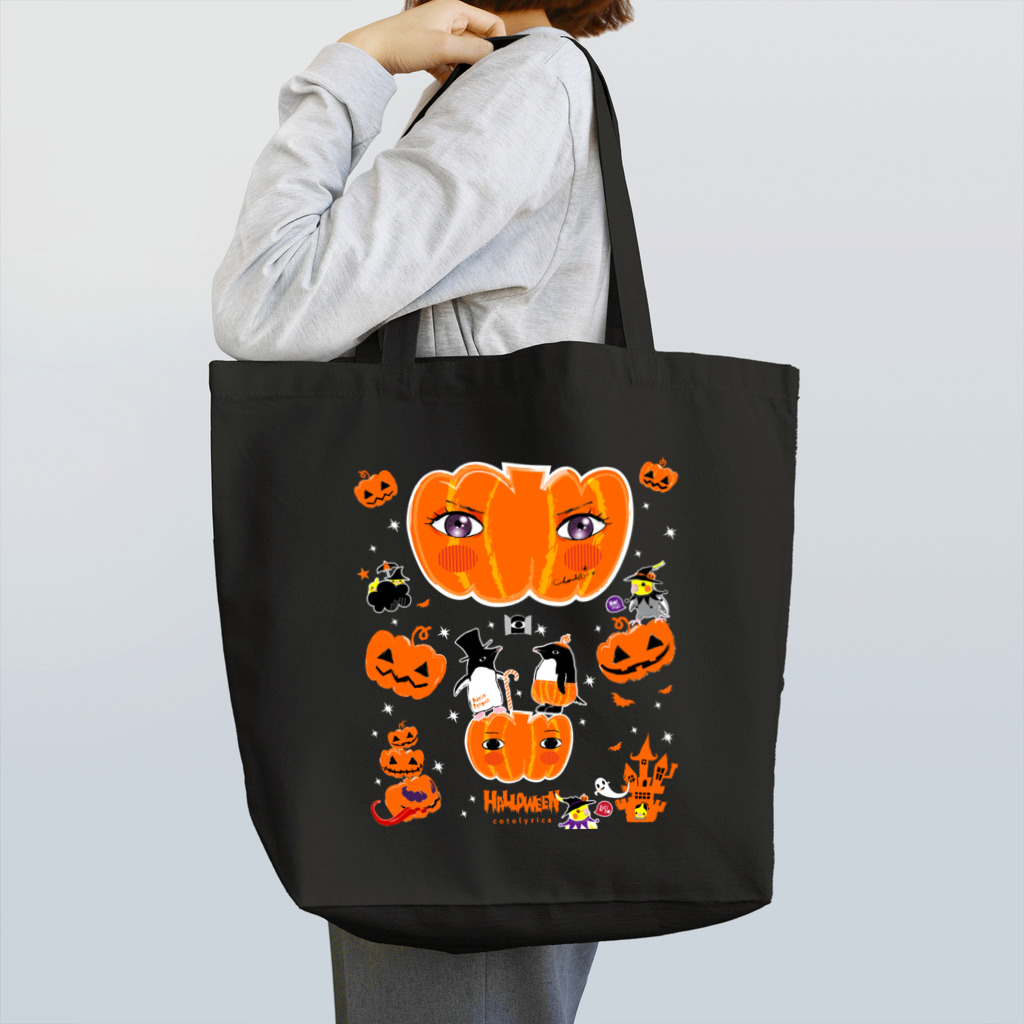 LittleLoroのTHE GREAT PUMPKIN カボチャ大王のお出まし アデリーペンギン オカメインコ Tote Bag