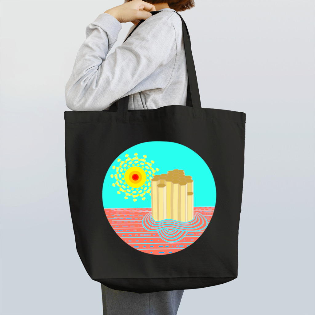 LalaHangeulの柱状節理 Tote Bag