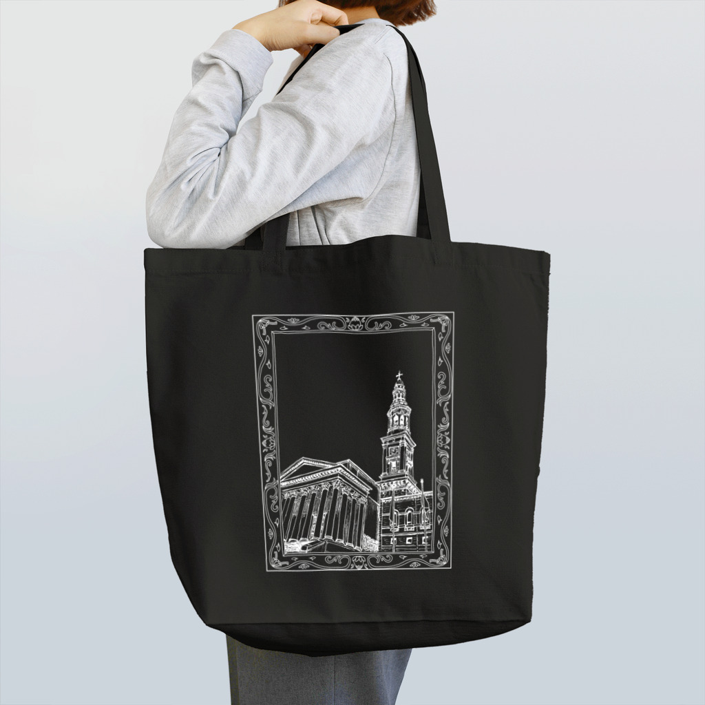 kooyukiのChurch with flame Tote Bag