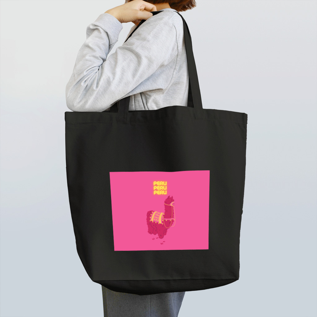 Miyon_ShopのPINKのアルパカ001 Tote Bag