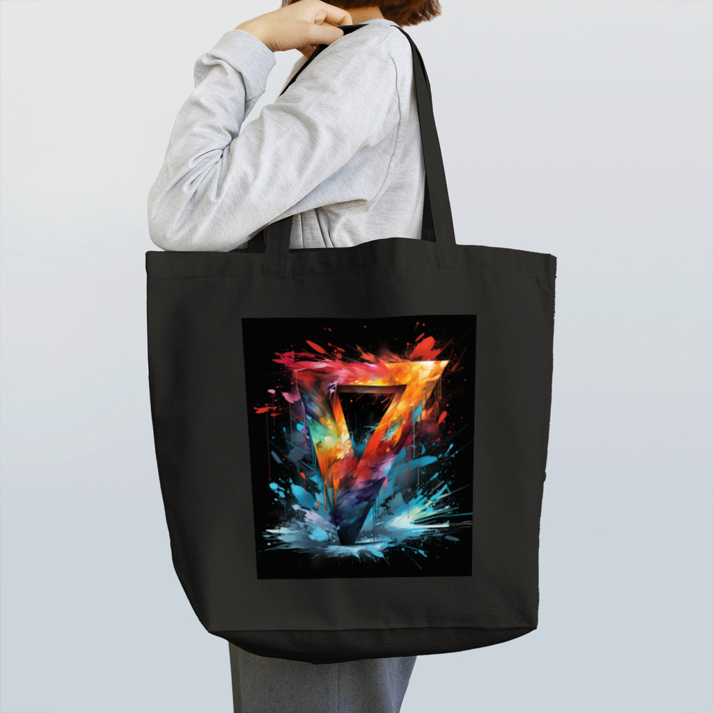 Yokogawaの抽象画風の素敵な男の情熱 トートバッグ