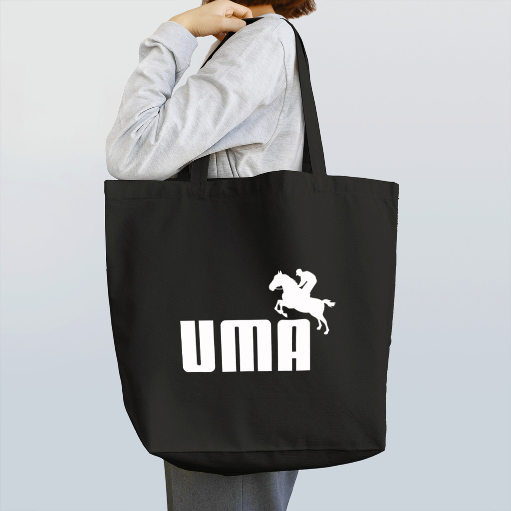 牛川 暗のグッズショップのUMA（白） Tote Bag