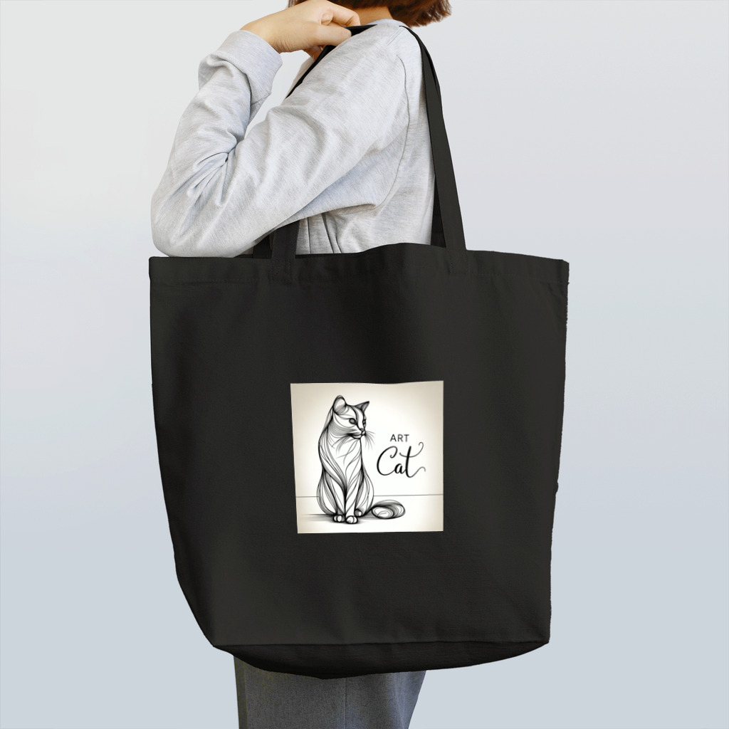 cat houseのart cat Tote Bag