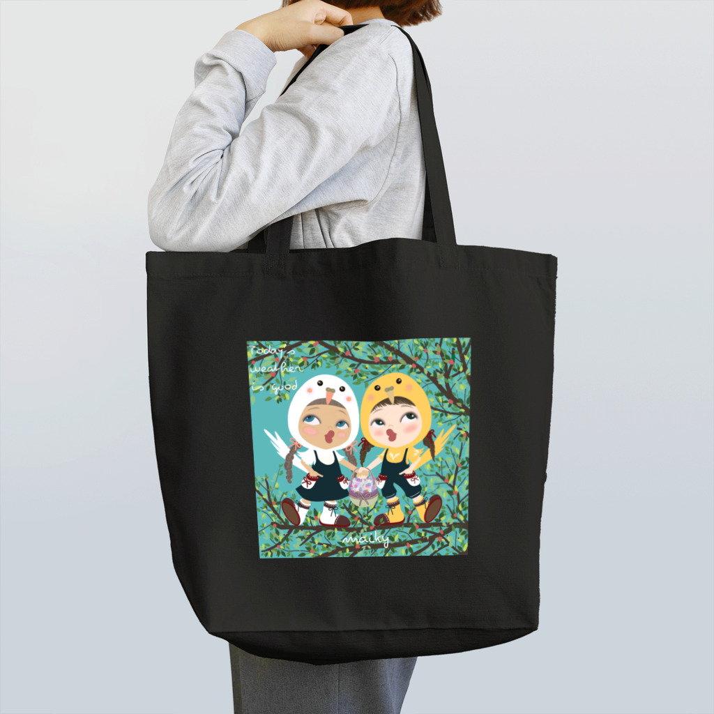 maiky_maikygirlの小鳥さんのおでかけ日和 Tote Bag