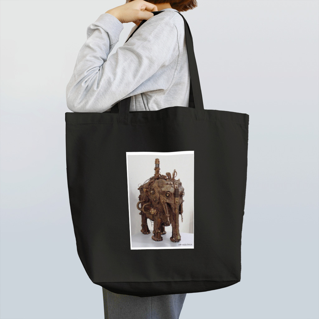 Shop　The　Zenmaiowl のスチームエレファント Tote Bag