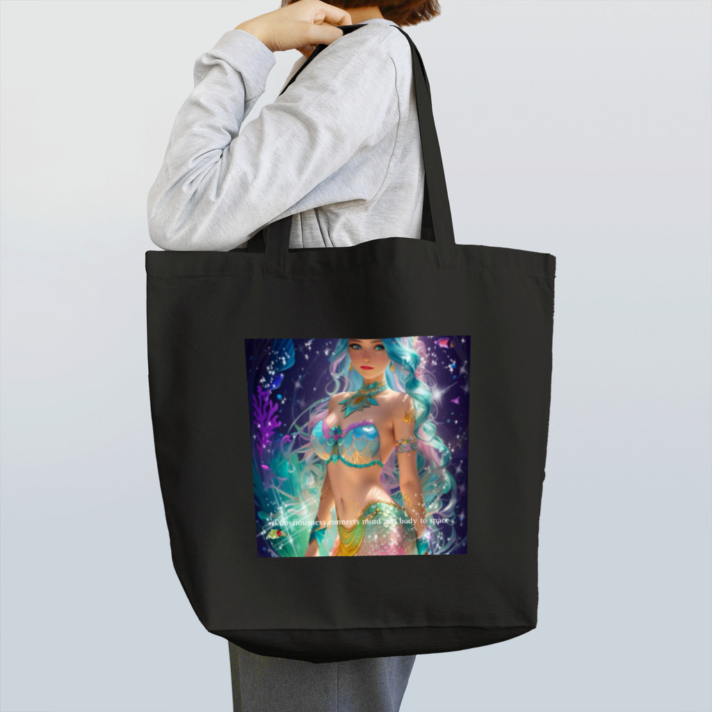 💖宇宙整体♪🌈♪こころからだチャンネル♪💖のConsciousness connects mind and body to space Tote Bag