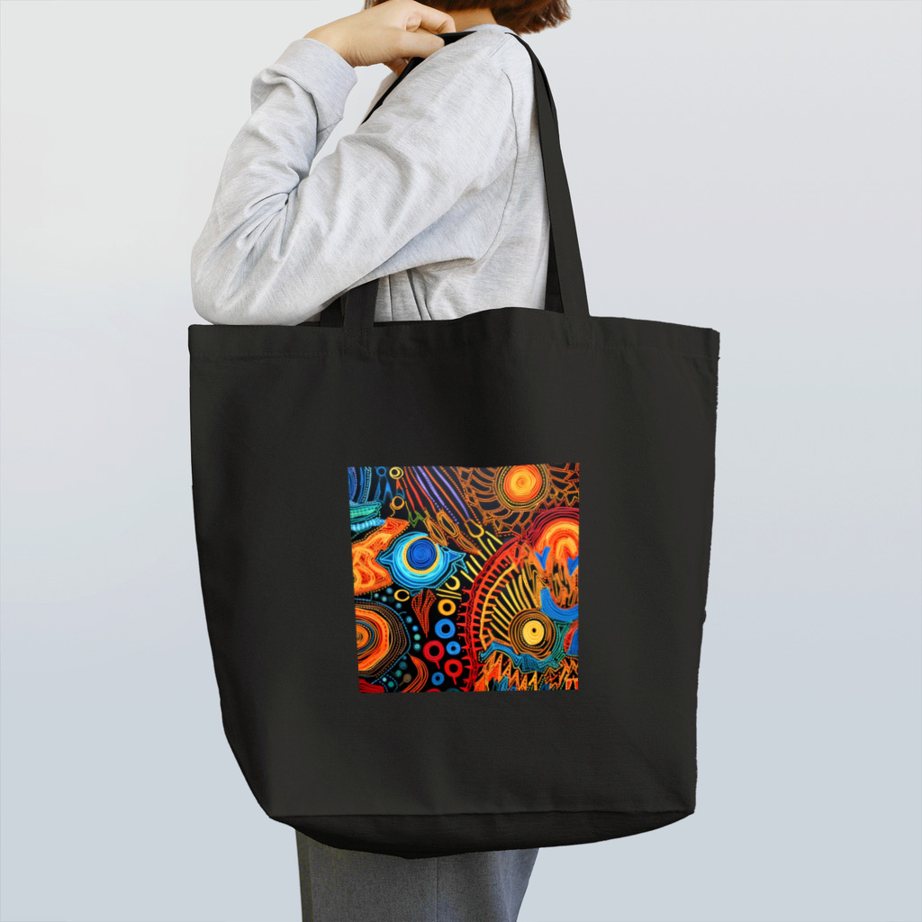 Erika_ArtistryのPsychede Calico #1 Tote Bag