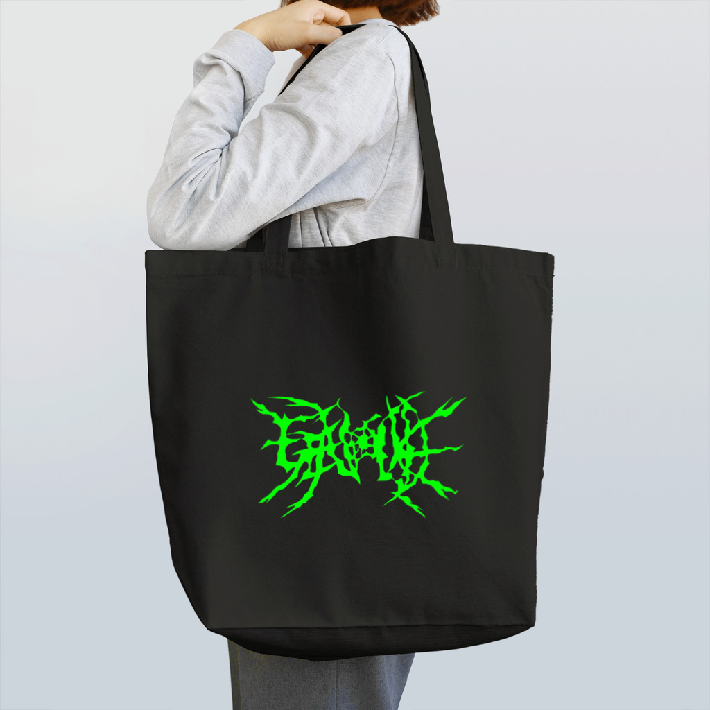 HachijuhachiのGENOCIDE メタルロゴ　グリーン Tote Bag