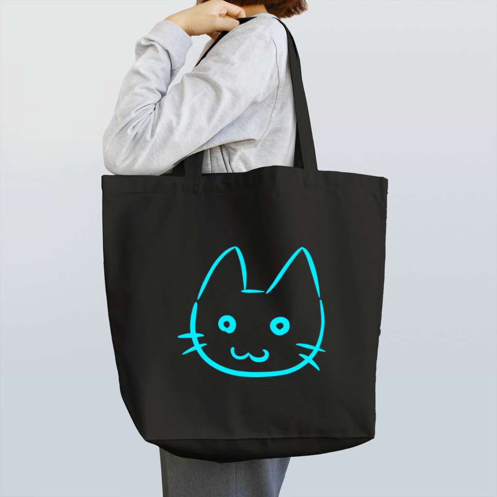 武者小路夕桐の水色猫 Tote Bag