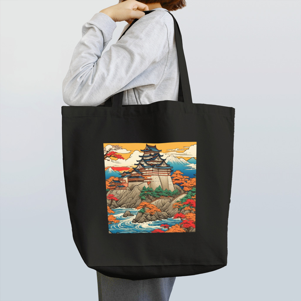 日本の風景 COOL JAPANの日本の風景、お城　Japanese castle トートバッグ