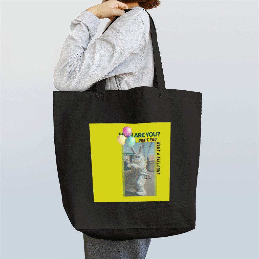 insparation｡   --- ｲﾝｽﾋﾟﾚｰｼｮﾝ｡の幻覚うさぎ(黄) Tote Bag