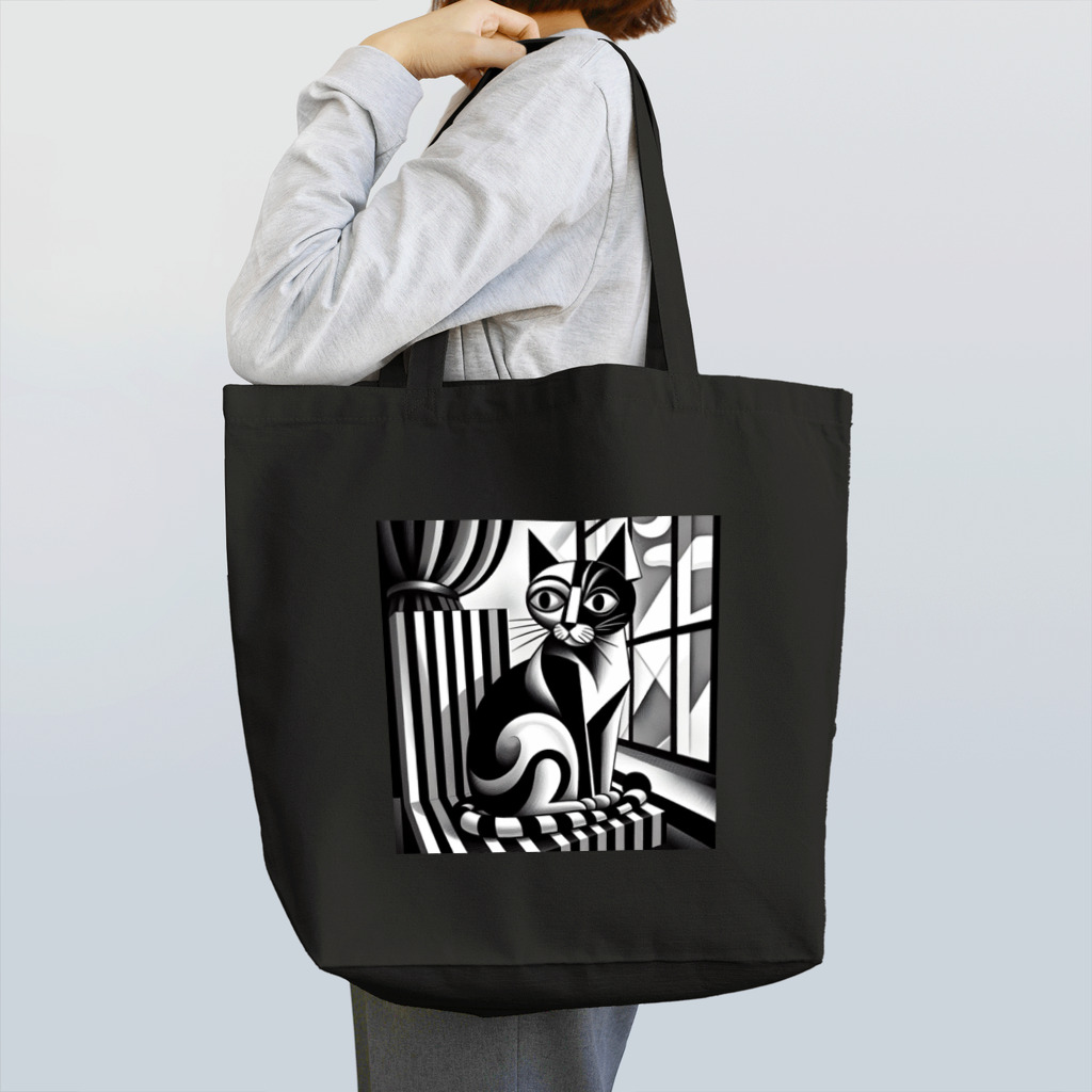 Kaleido Gerdenのピカソ風に描かれた猫様　パート2 Tote Bag