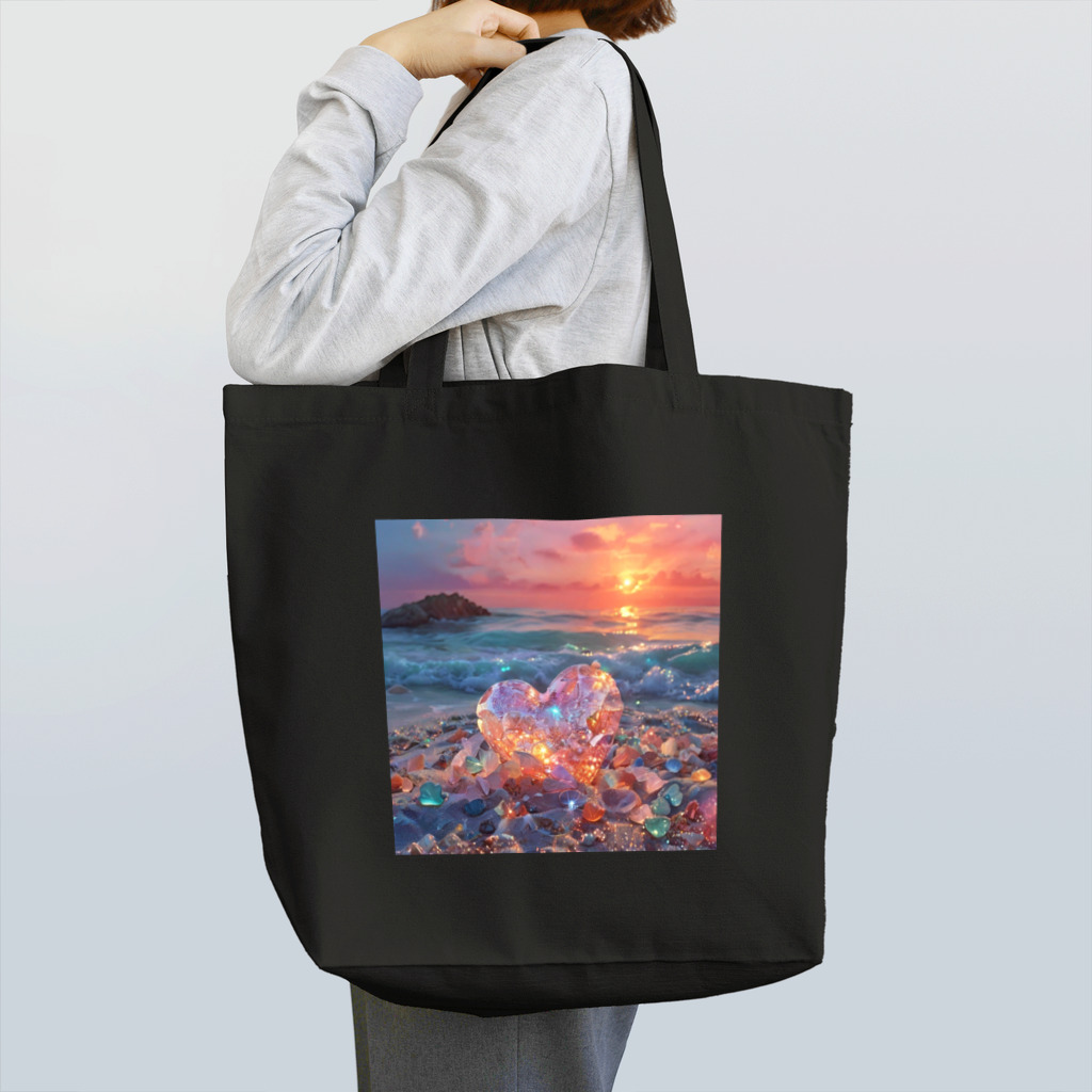 Mellow-Skyの美しすぎるハートシーグラス Tote Bag