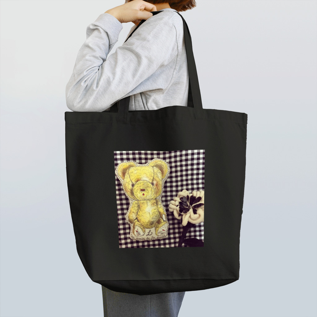 neccoのギンガムチェックのクマ Tote Bag