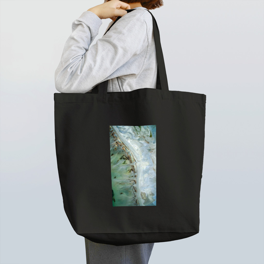 ya-pyの大理石 エメラルド Tote Bag