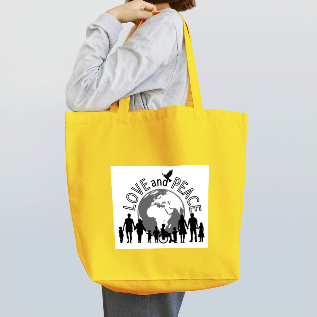 insparation｡   --- ｲﾝｽﾋﾟﾚｰｼｮﾝ｡のLOVE and PEACE Tote Bag