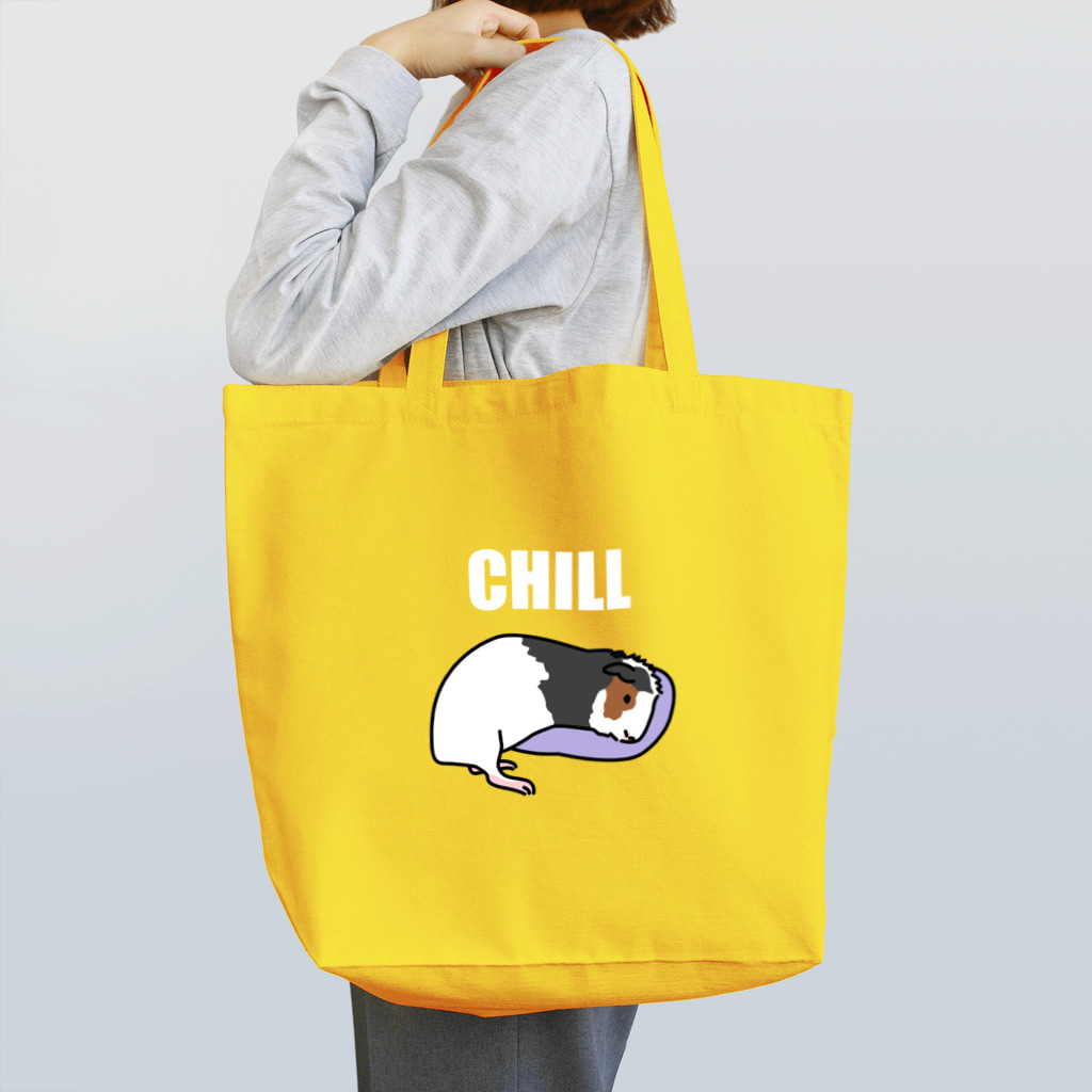 アトリエポケットキャンバスのチルするモルモット Tote Bag