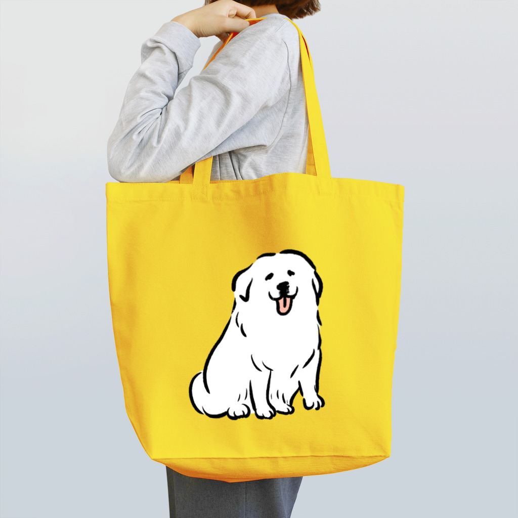 ぺろぺろぺろぺろ【せいこせんせい】のグレートピレニーズ【せいこせんせい】犬 Tote Bag