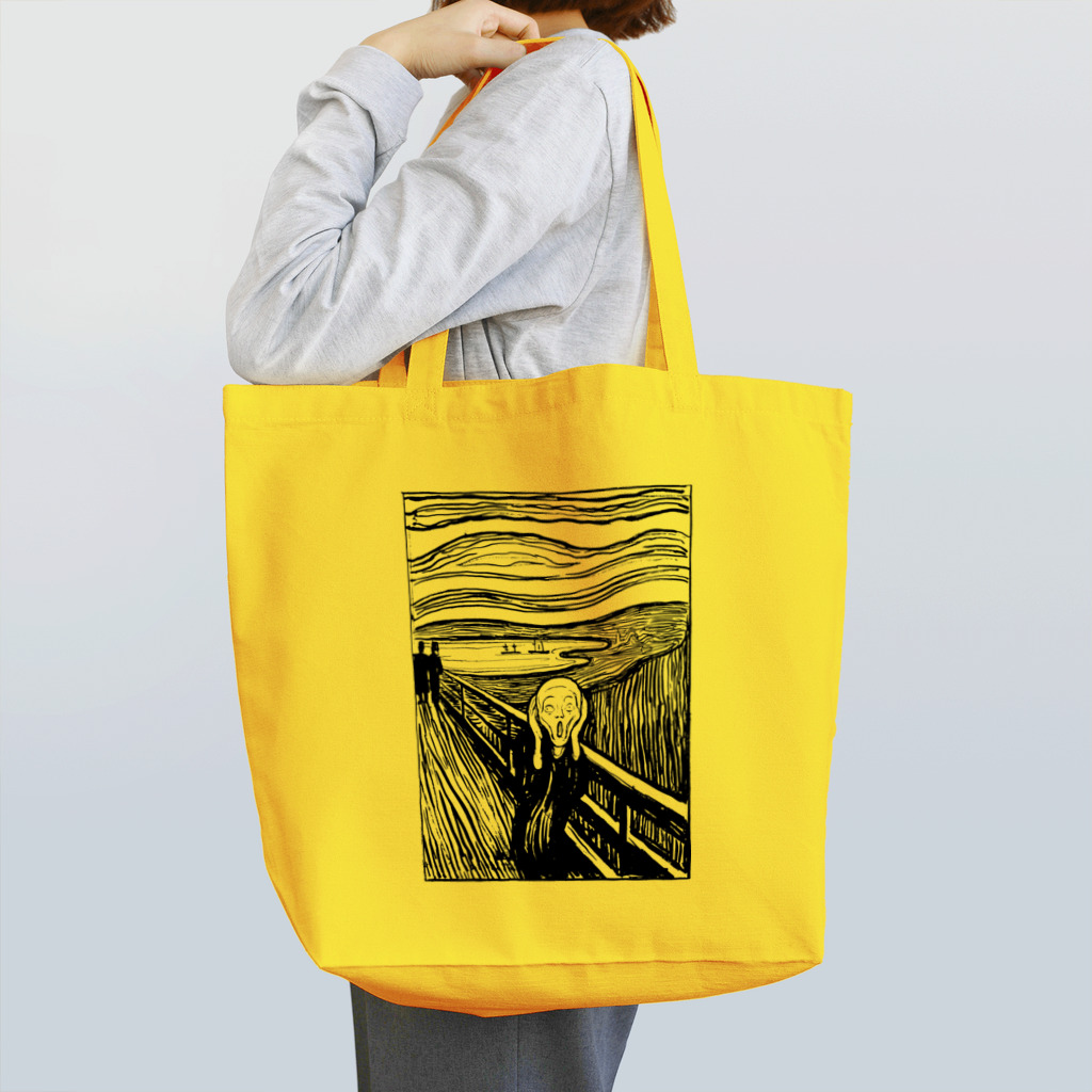 MUGEN ARTのムンク　叫び　Munch / The Scream リトグラフ　 トートバッグ