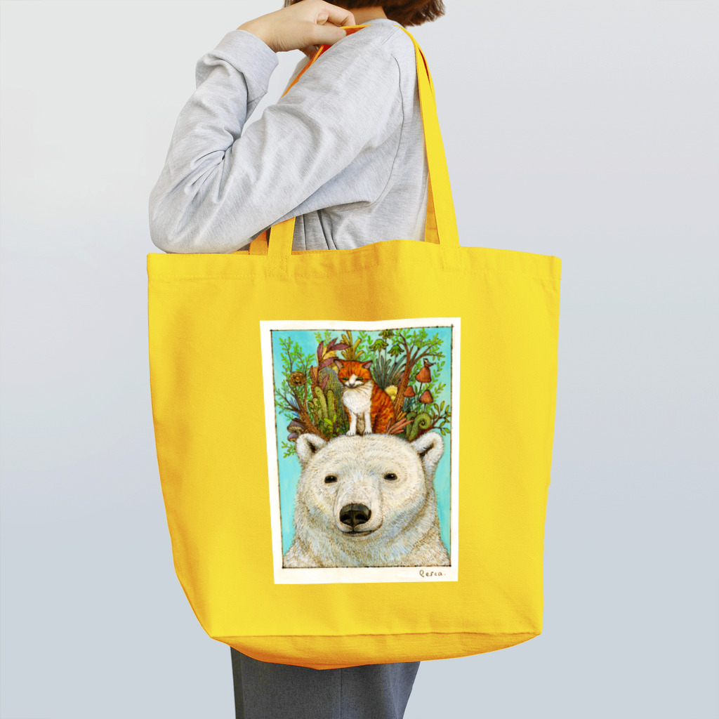 猫野ぺすかのしろくまの森で Tote Bag