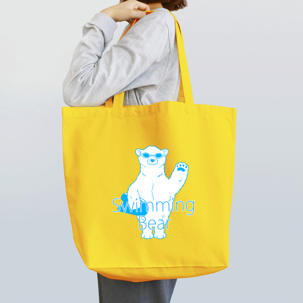 Mark martのSwimming Bear Tote Bag