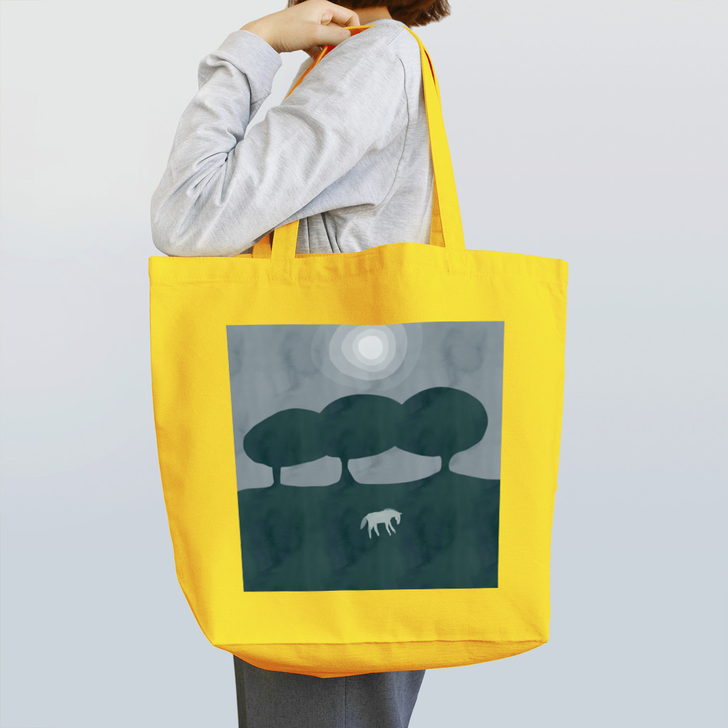 Omas Ladenの白いお馬 Tote Bag