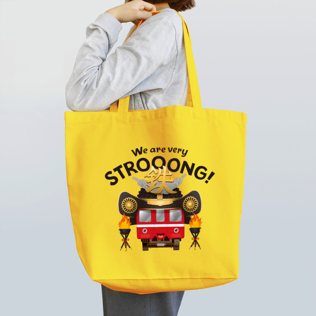 Train Kids! SOUVENIR SHOPの赤い電車 「 武士 ( もののふ ) 」 Tote Bag