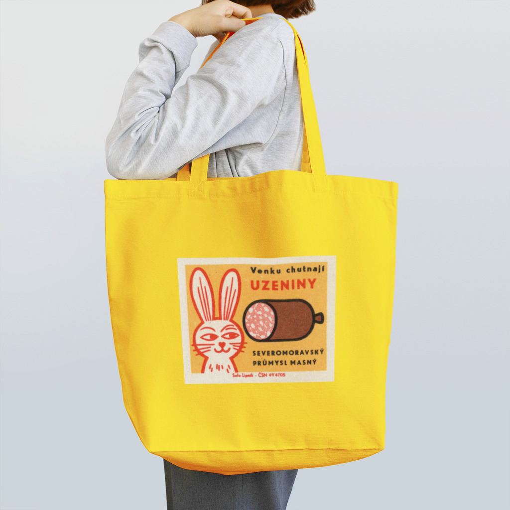 YS VINTAGE WORKSのチェコ　ウサギとソーセージ Tote Bag