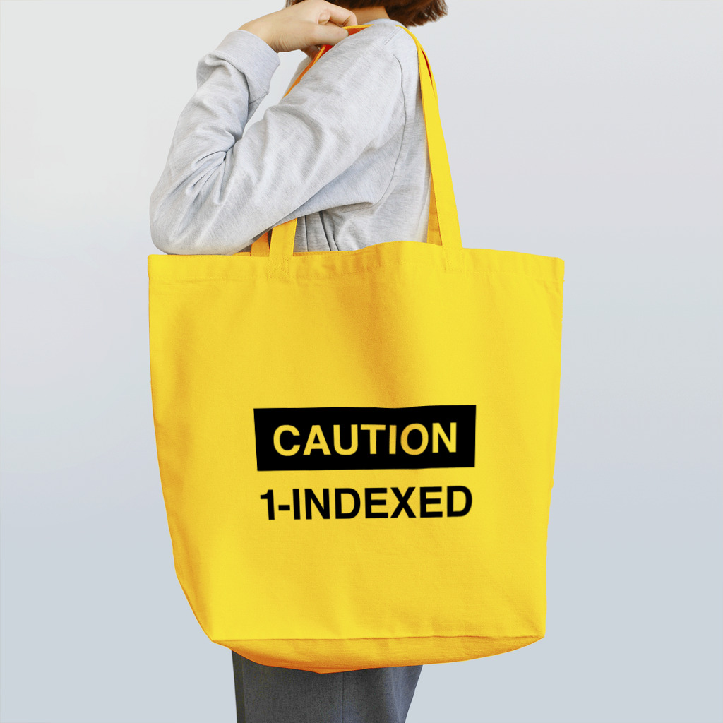 hnagaminのCAUSION 1-INDEXED Tote Bag