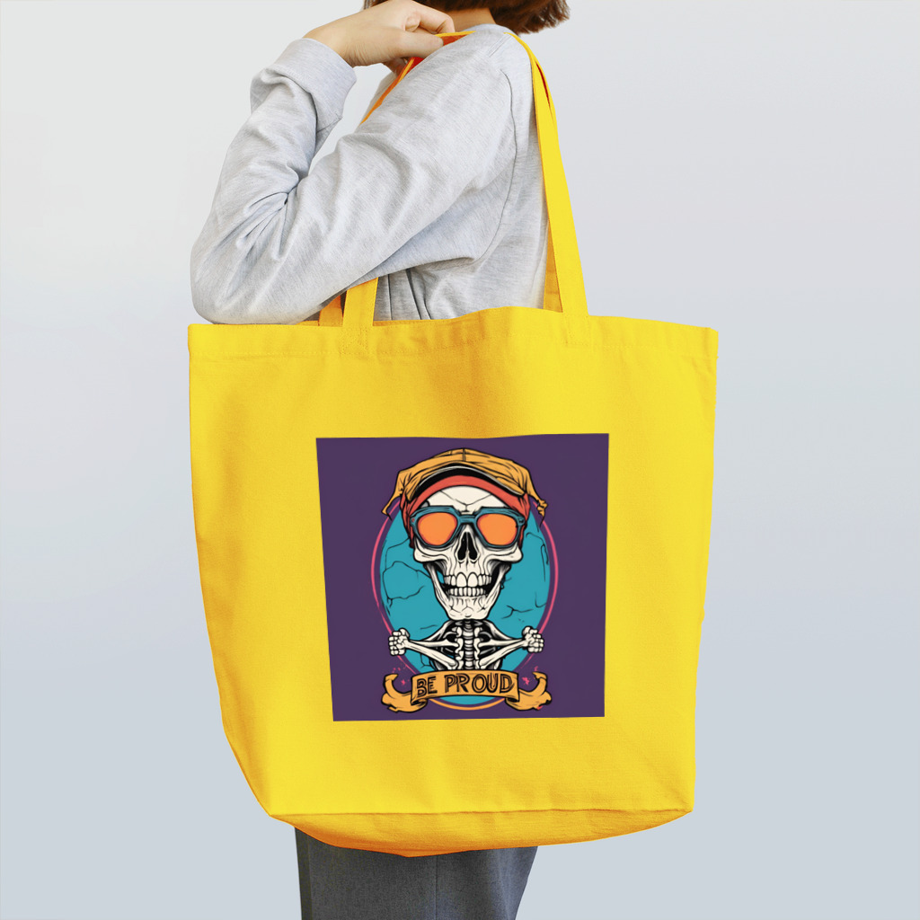 Be proudのBe proud スカルバンドT Tote Bag