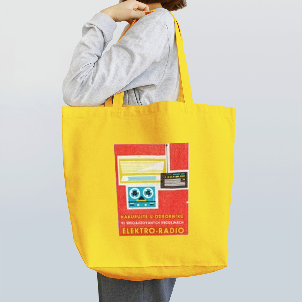 YS VINTAGE WORKSのチェコ　ラジカセ Tote Bag