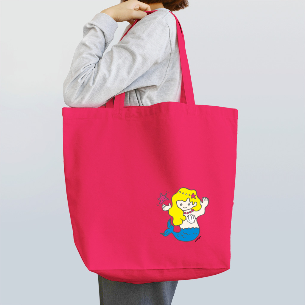 コンティーゴ・デザインのマーメイドちゃん Tote Bag