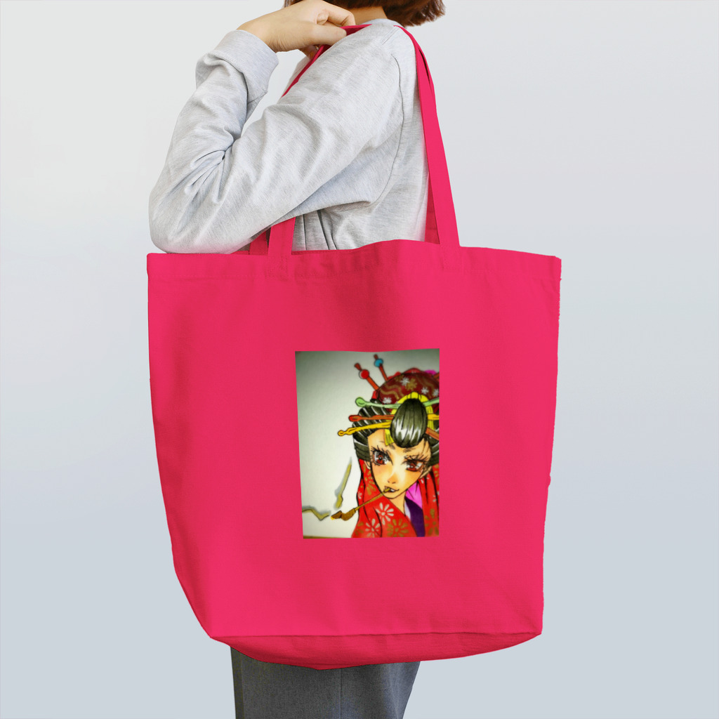 芥 柴太郎。(数式レスポール)の花魁金煙管｡ Tote Bag