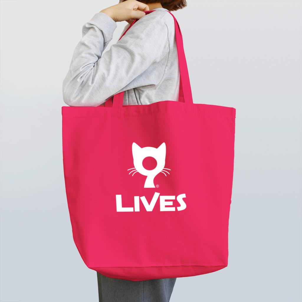 9LIVES 猫たちの王国の9LIVES logo white Tote Bag