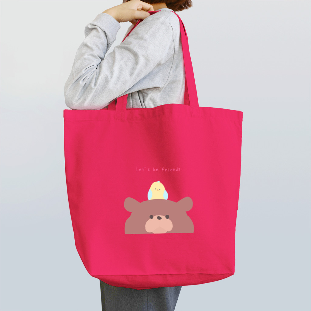 月の隠れ家のくまさんと鳥さん Tote Bag