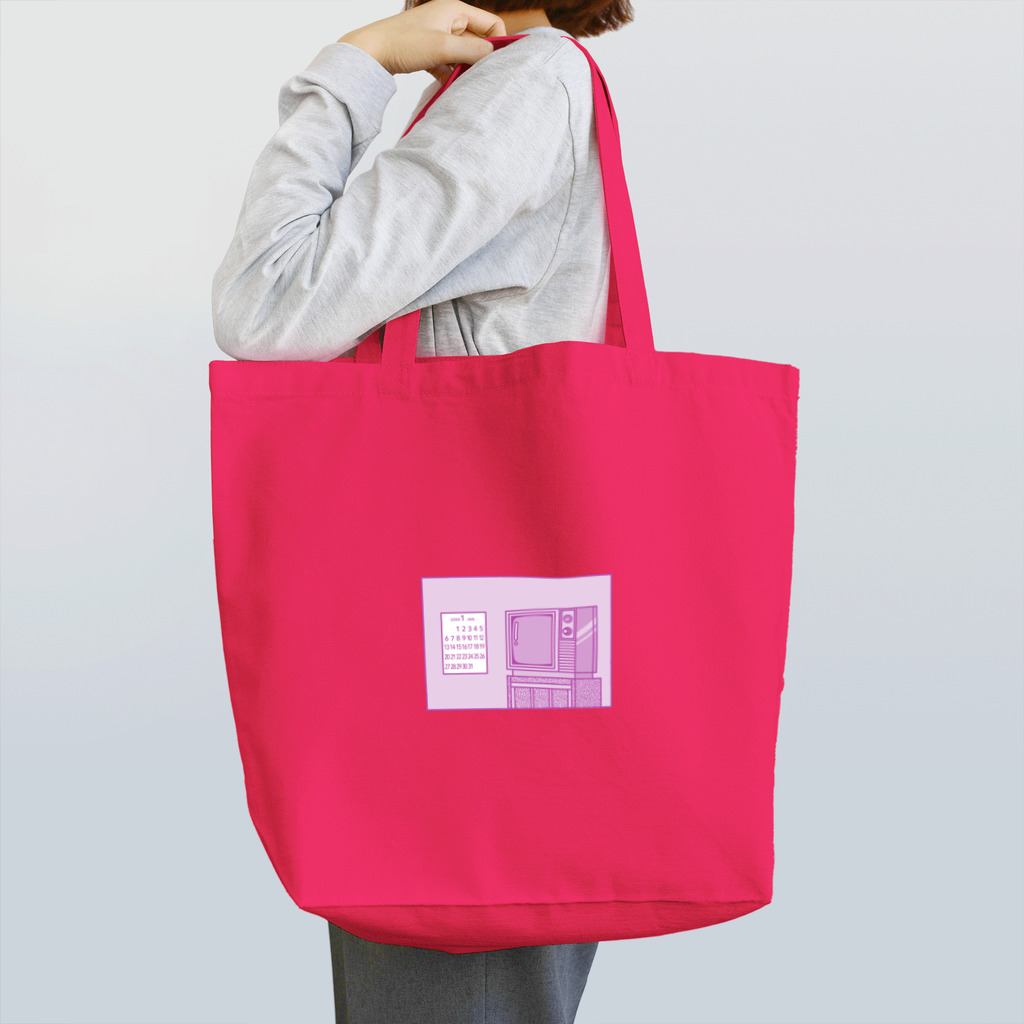 THE ANISAKIS MONSTERの昭和ROOM /pink Tote Bag