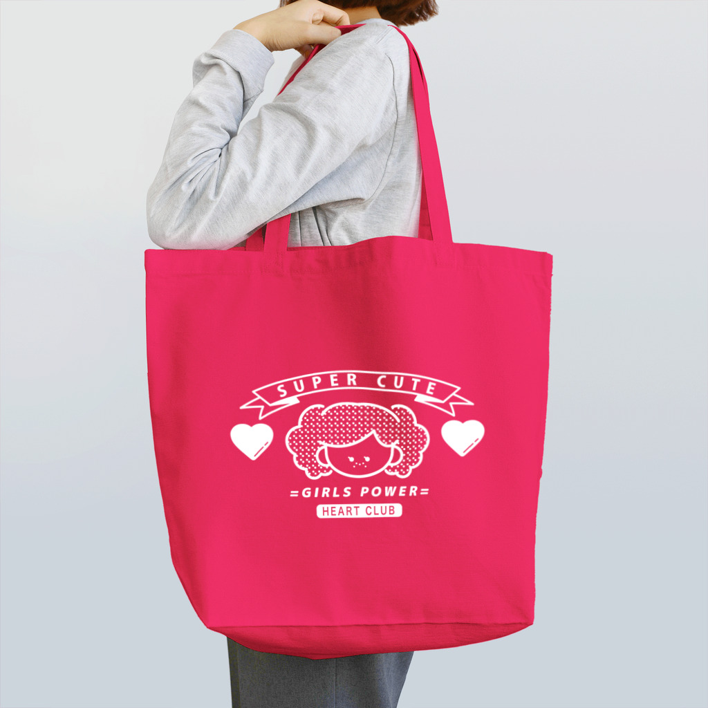 M's SHOP♡のSOBAKASU ガール(SUPER CUTE)ホワイト Tote Bag