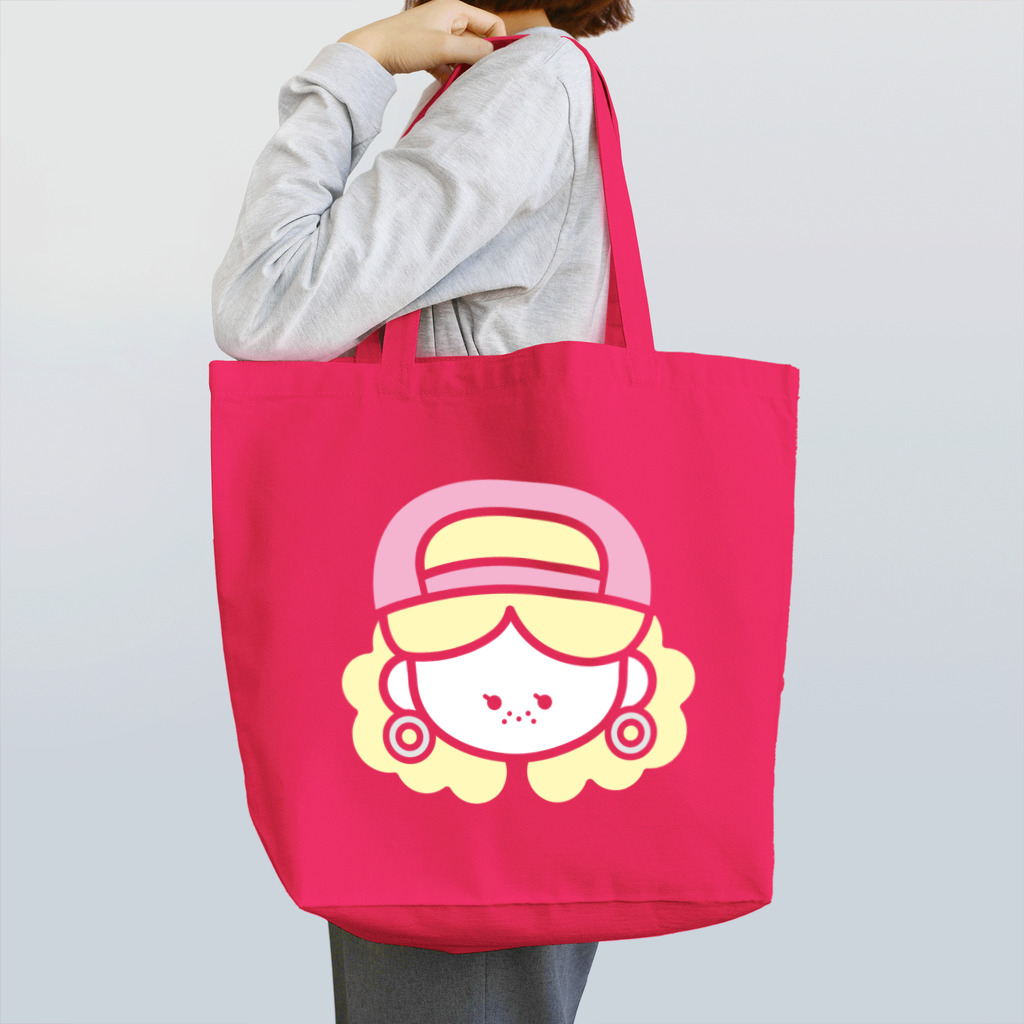 M's SHOP♡のSOBAKASU スポーティガール(PINK CAP) トートバッグ