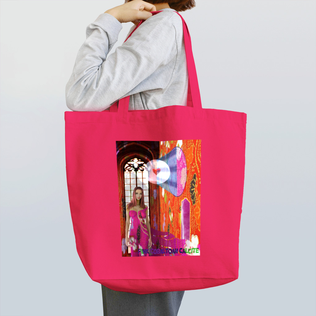 GECKO-SO-SINGのパワーストーン『ピンクコバルトカルサイト』 Tote Bag