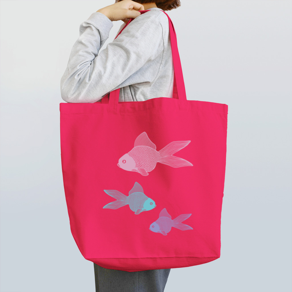 Alba spinaの金魚３匹 くすみパステル Tote Bag