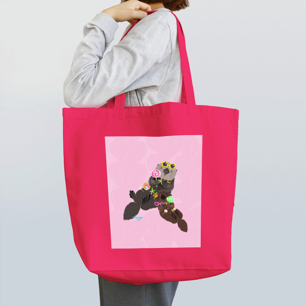 まさよ | ラッコ 好き！のポップラッコちゃんズ Tote Bag