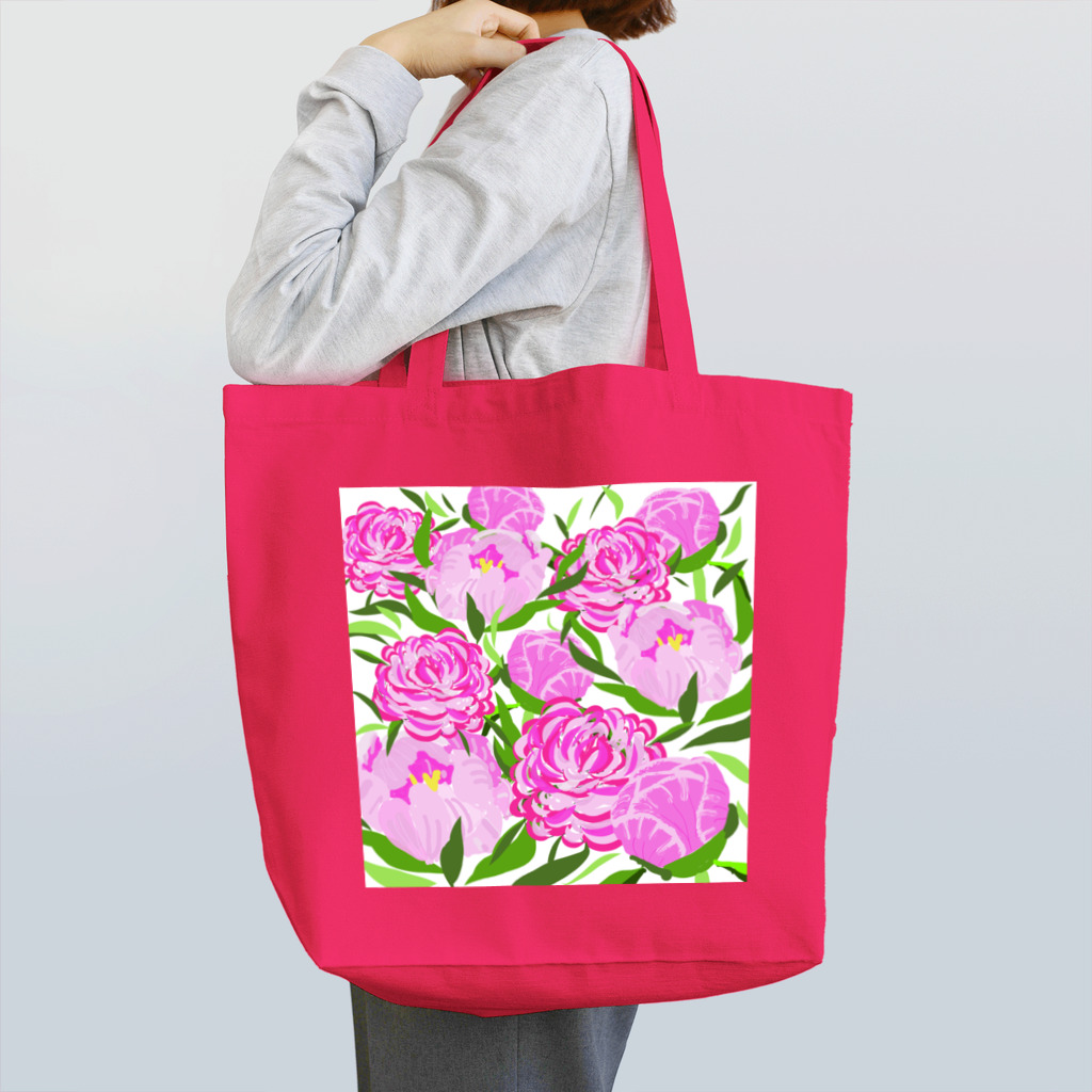 MZグラフィックスのピオニー　ピンク Tote Bag