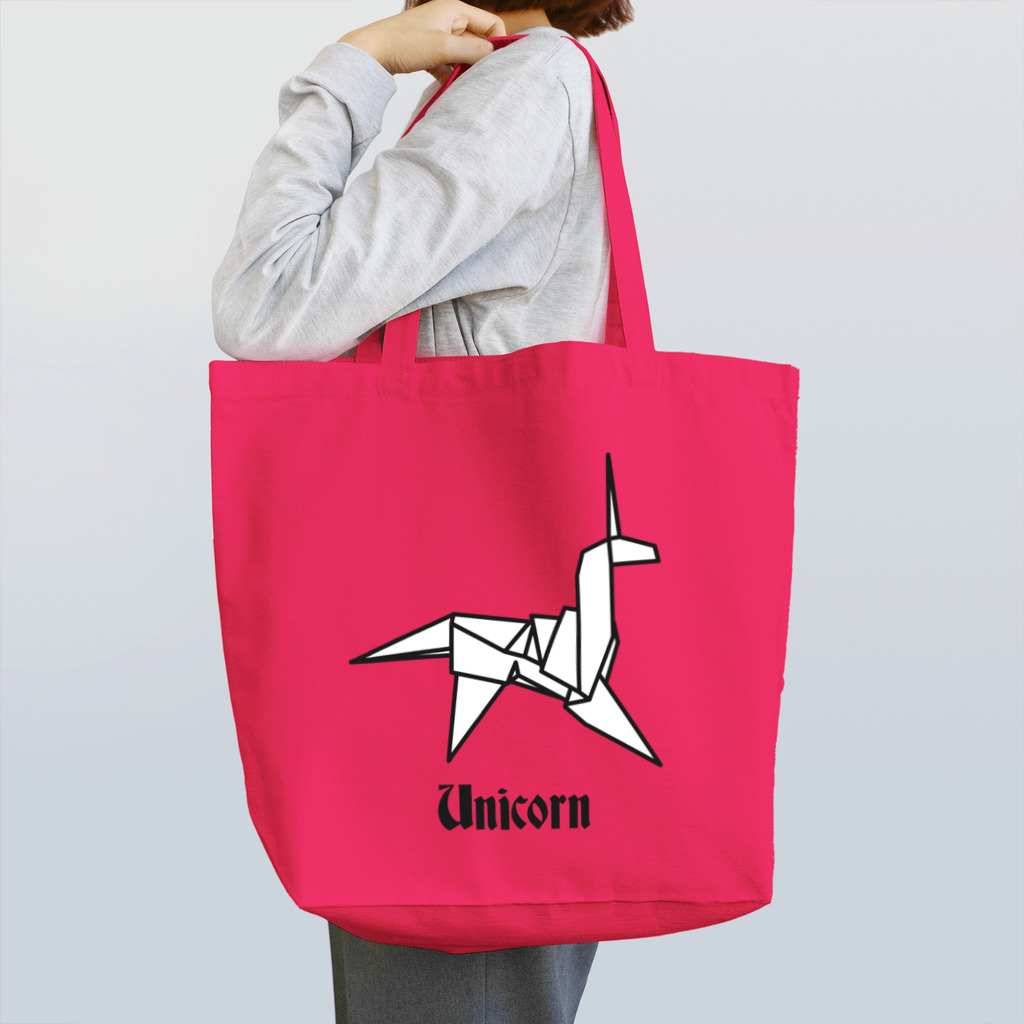 stereovisionのユニコーンの折り紙 Tote Bag