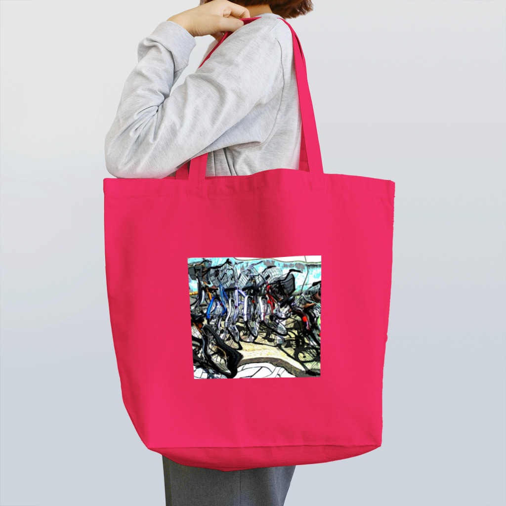 日々好日屋2号店の自転車ドミノ Tote Bag