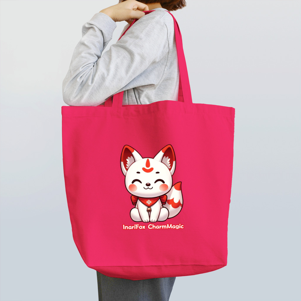 大江戸花火祭りのInari Fox Charm Magic～稲荷の狐3-2 Tote Bag