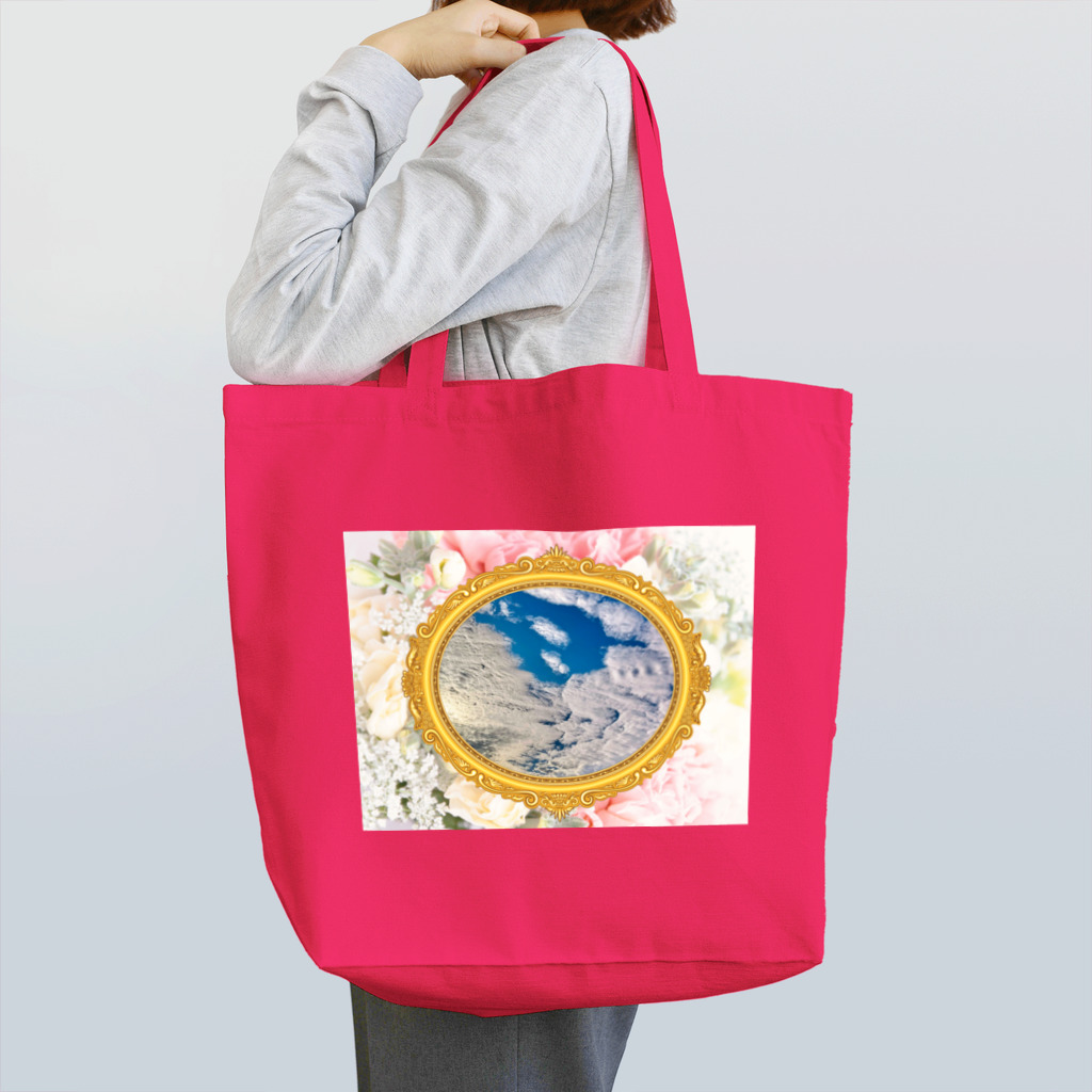 錆猫の館の【B】キスをする雲～LOVE&PEACE Tote Bag