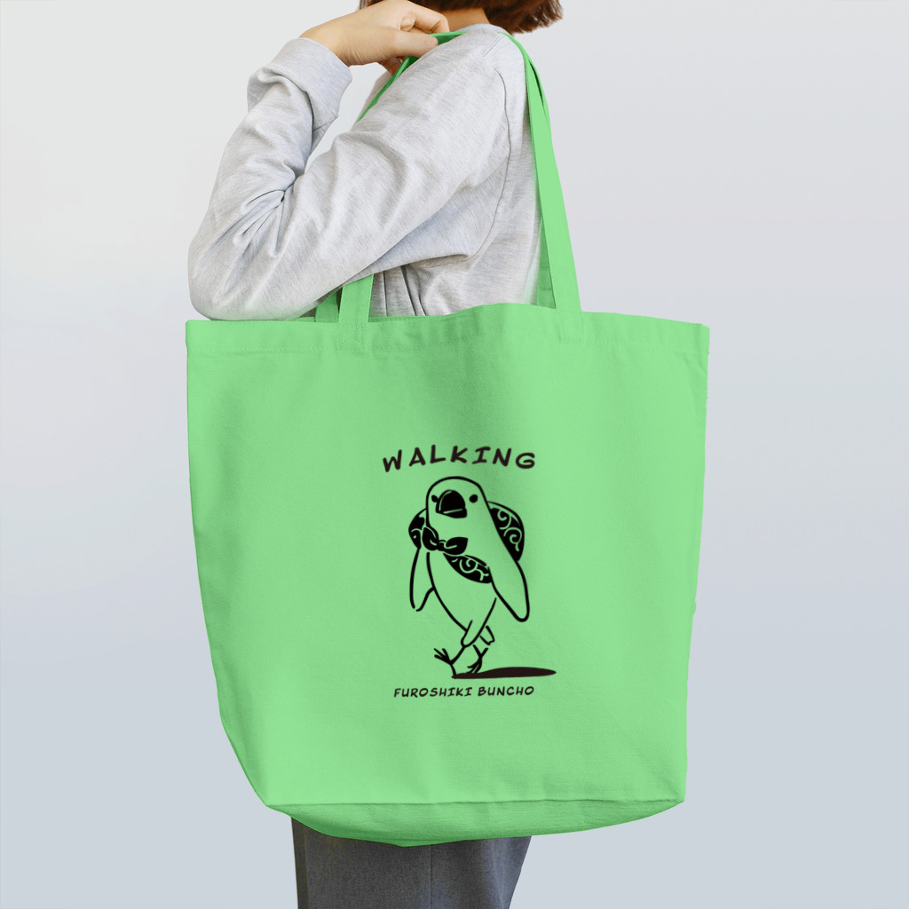 ふろしき文鳥のお店のウォーキングふろしき文鳥 Tote Bag