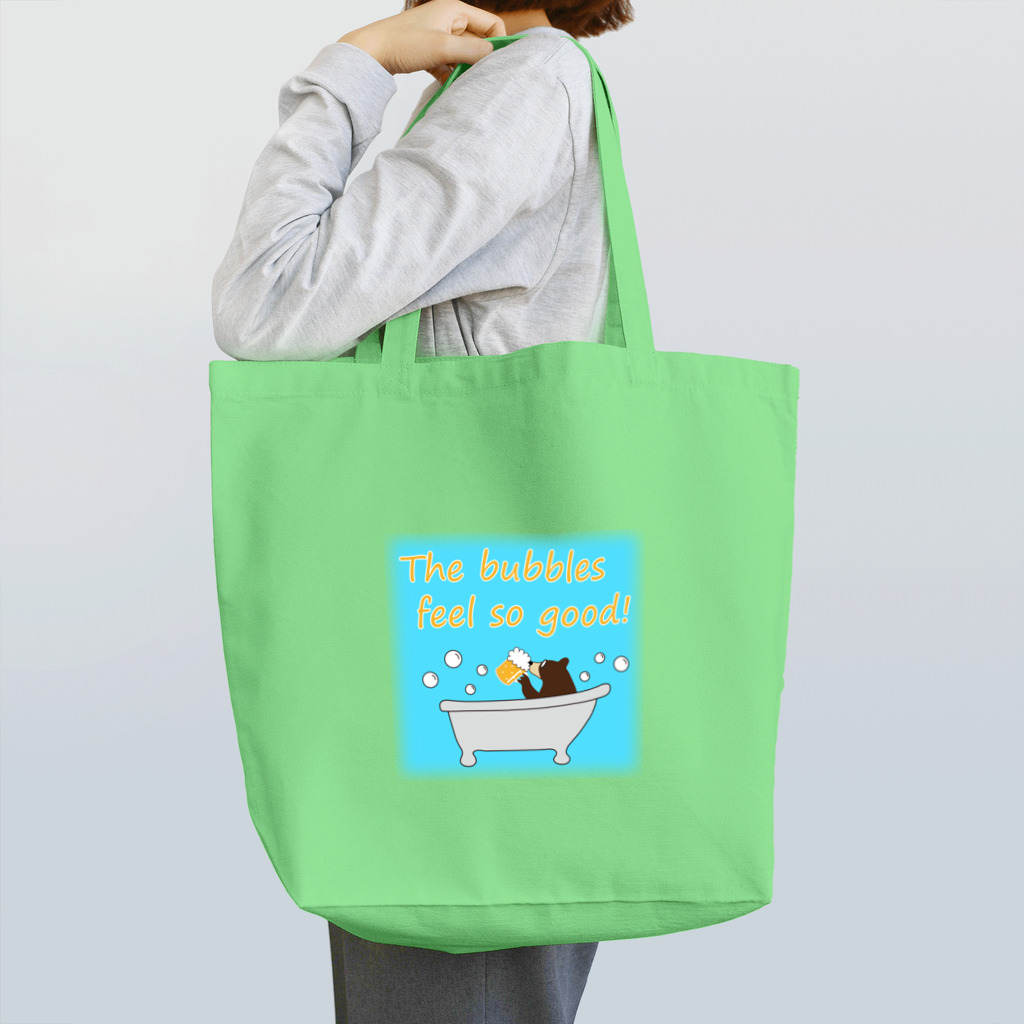 キッズモード某のバブルベアー(ブルーバックVr) Tote Bag