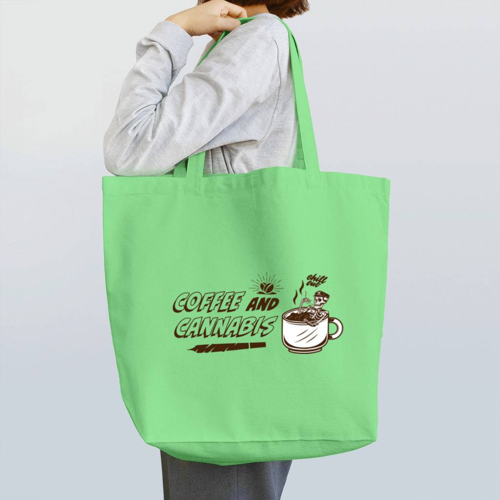 420 MUSIC FACTORYのCoffee＆Cannabis（コーヒーと大麻）　#2 トートバッグ