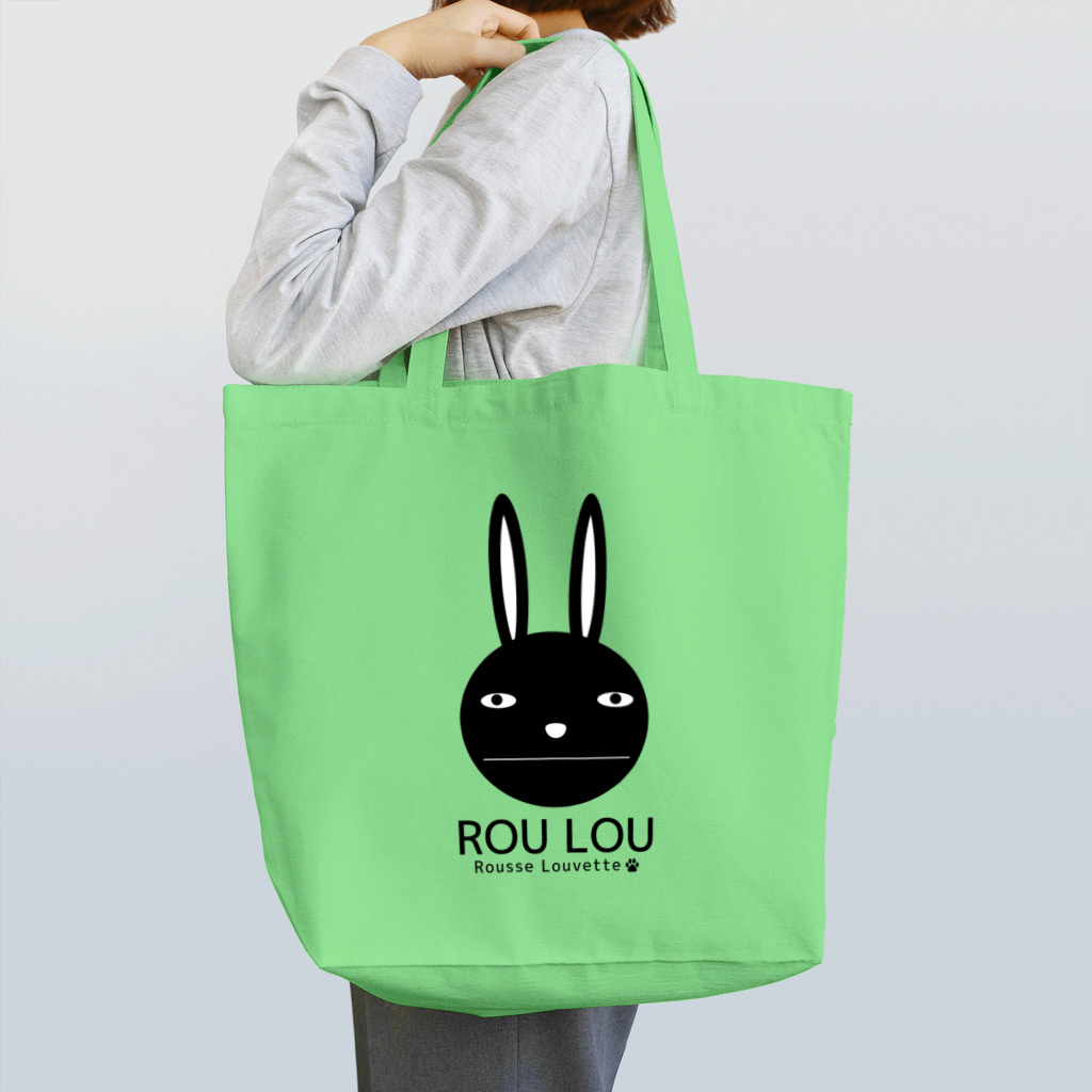 ROU LOU『Rousse Louvette（ルースルーヴェット）』のROU LOU うさぎ宇宙人 ラビテイリアン Tote Bag